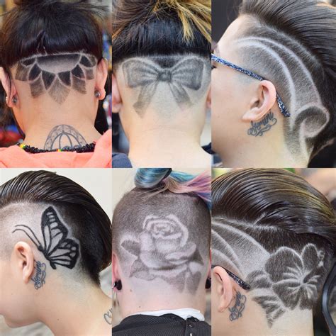 back shaved head designs